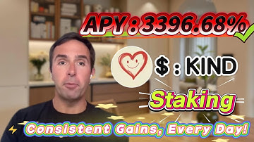 started making money by staking KIND on Solana! Real APY 3396.68%, stable profits that feel unreal