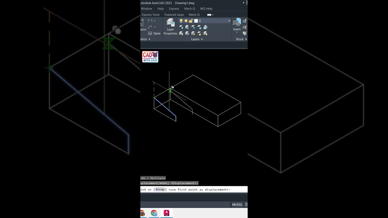 AutoCAD Tutorial | BASIC ISOMETRIC DRAWING 20