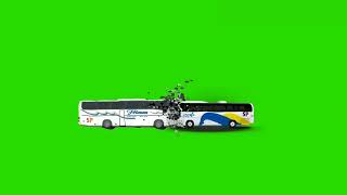 Green screen bus 🚍 Bus accident green screen video