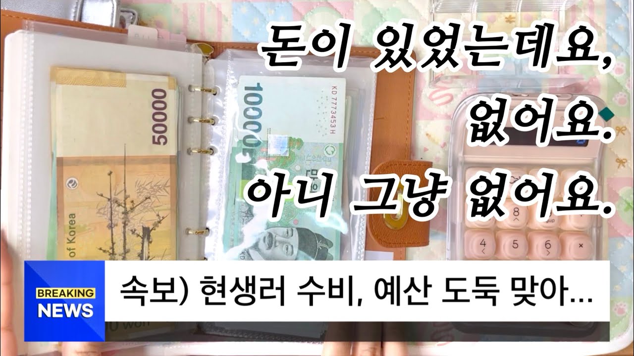 돈이 있었는데 없어진 현금생활 (털썩) | 현금생활 챌린지