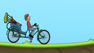 Rickshaw 😱 in hill climb racing || hill climb racing || #hillclimbracing #gaming screenshot 4