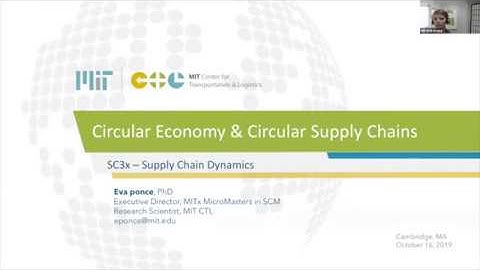 MIT SC3x - Circular Economy & Circular Supply Chains