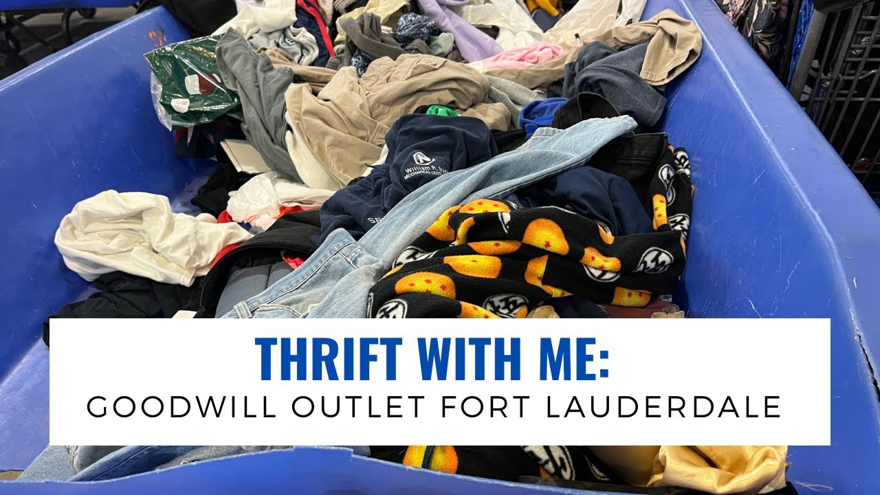 Thrift With Me 30 POUNDS at the Fort Lauderdale Goodwill Outlet YouTube