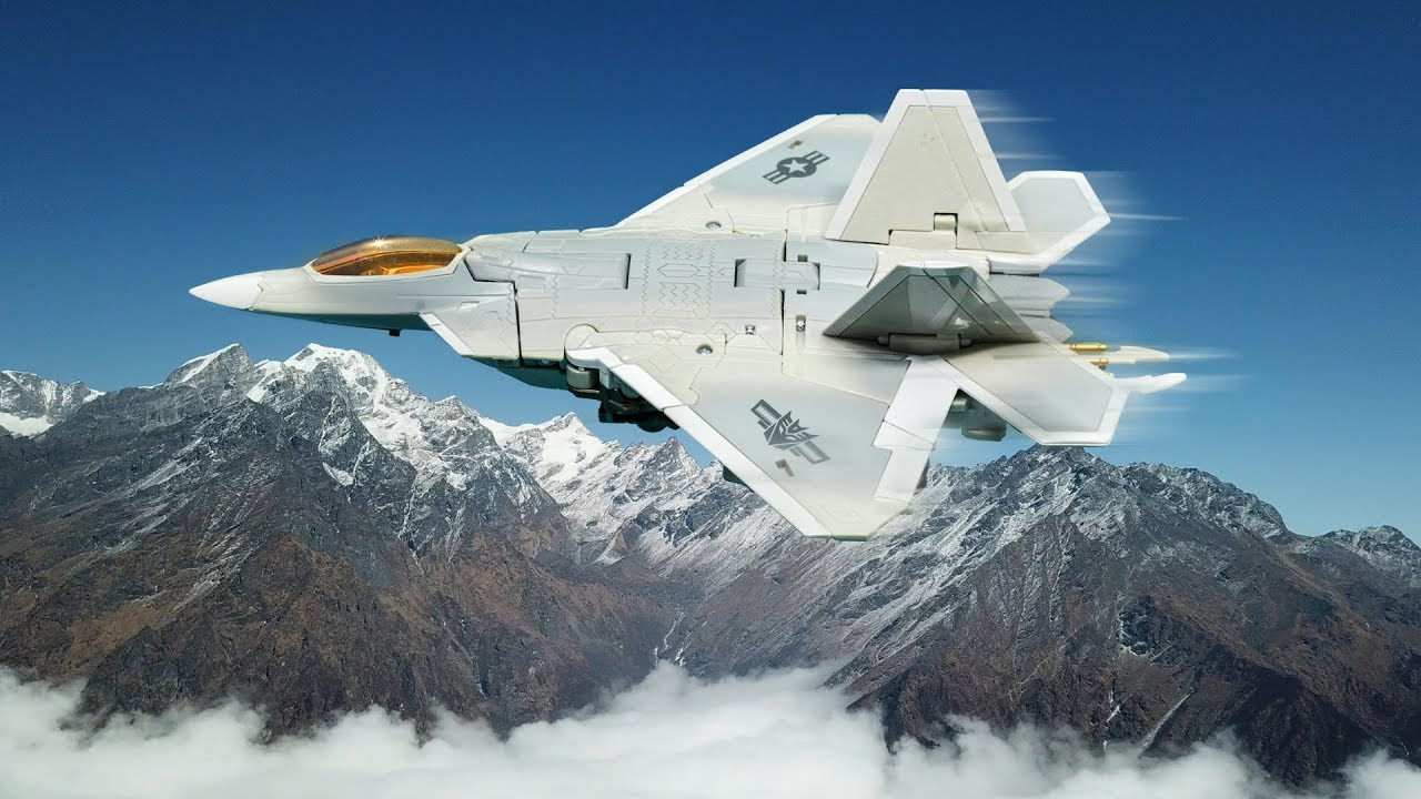 SS-06 Voyager Starscream F-22 Raptor Vehicle Airfighter Robot Toys νΈλμ€ν¬λ¨Έ λ¬΄λΉ...