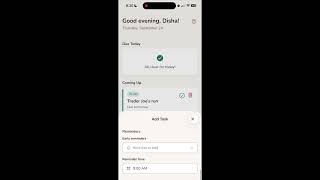 Demo of Ahead app screenshot 1