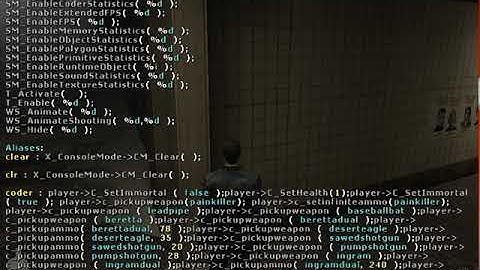 Max Payne Developer Console Commands