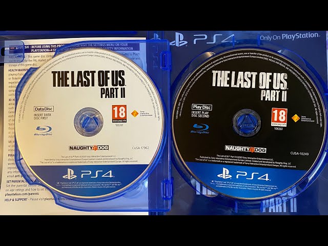 The Last Of Us Part II 2 Data Disc and Play Disc (No Case) Full PS4 Game