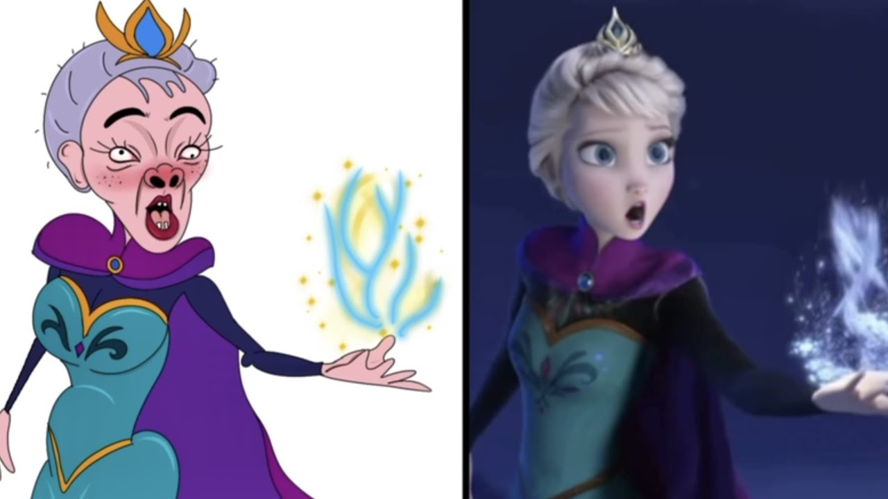 Disney Princess Drawing Meme Frozen Elsa Funny Picture Let It Go Maxresdefault
