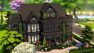 Goth Family's Victorian Home 🌹 The Sims 4 Save File Speed Build  | No CC