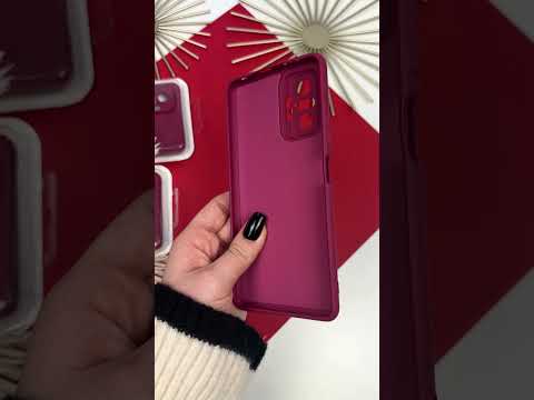 Силіконовий чохол для Xiaomi Redmi Note 10 Pro Maroon (42), видео 1