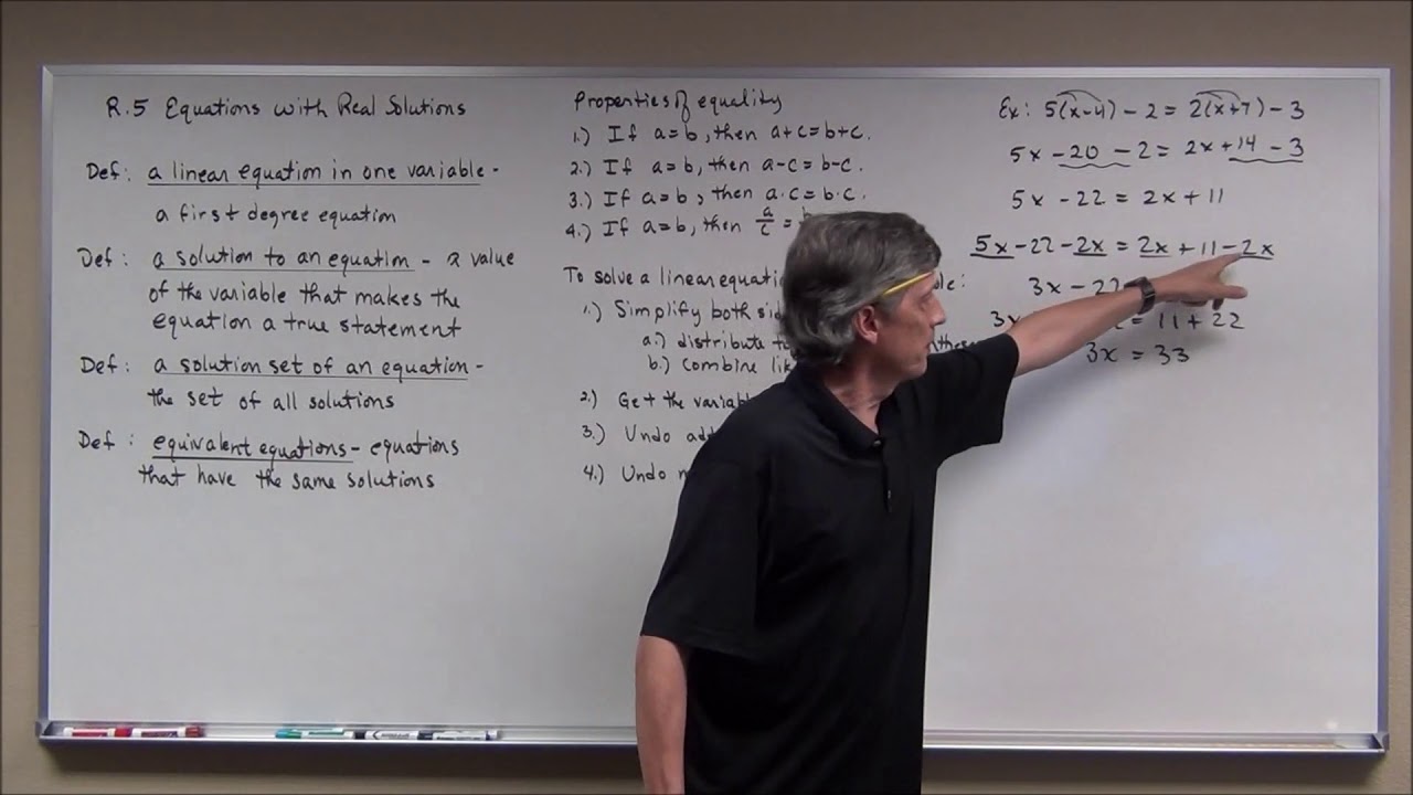 Real Solutions R R 5 Equations with Real Solutions 1 2 - YouTube
