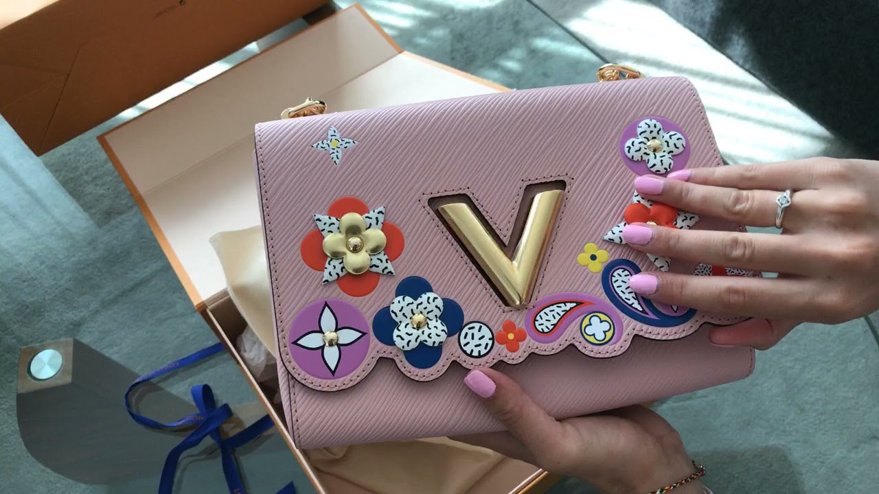 Bag Louis Vuitton Twist, limited edition , Bloom Flower Epi, мм