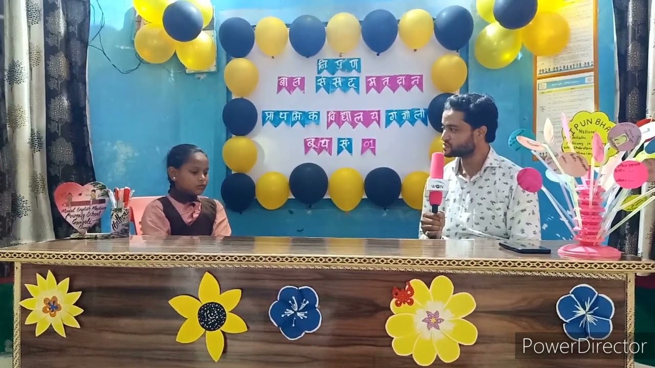 Interview Before Election with student leaders...NIPUN Baal Sansad Election 