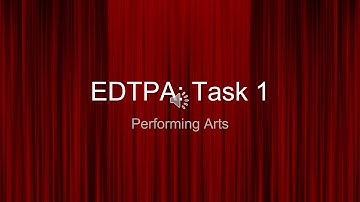 Task 1 Performing Arts