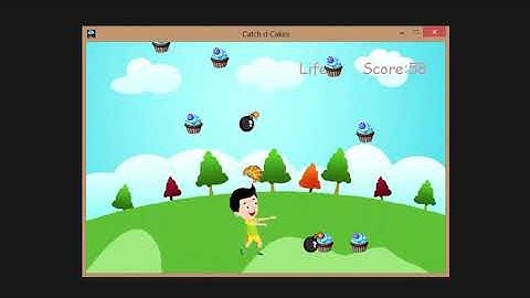 Catch The Cake | Python Pygame | A simple falling objects game
