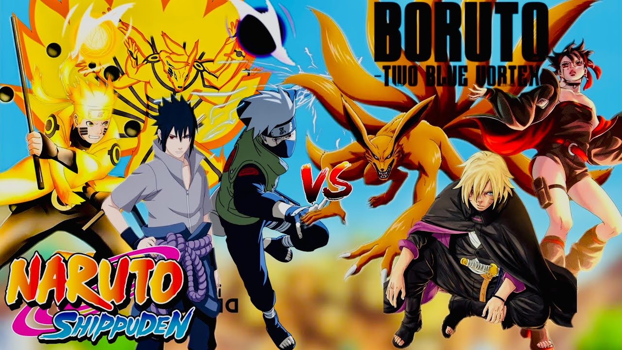 Kakashi || Sasuke || Naruto 🆚 Kurama || Sarada || Boruto