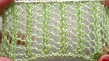 Reversible only one row repeat Knitting pattern for all Knitting projects.