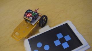 BBC microbit with Kitronic Servo Card + Feetech Buggy