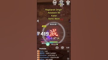 Ragnarok origin assassin 50 katar sonic blow gameplay #shorts
