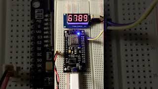 Scrolling TM1637 display module