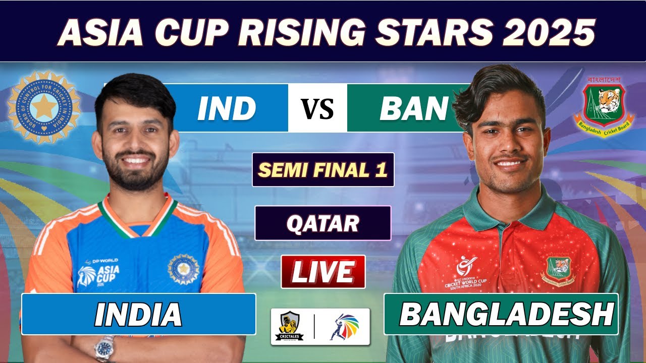 INDIA vs BANGLADESH SEMI FINAL LIVE COMMENTARY | IND vs BAN LIVE CRICKET MATCH | Asia Cup LIVE | BD