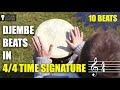 10 djembe beats in 44 time signature