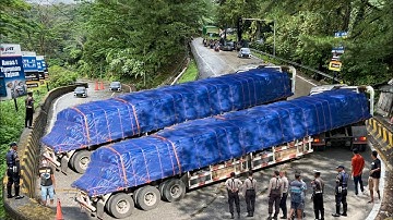 ASLI KACAU.. DRAMA PALING TERGILA !!!Bikin Sopir Pucat, Truk Kesulitan Lewat Tikungan Menanjak Tajam
