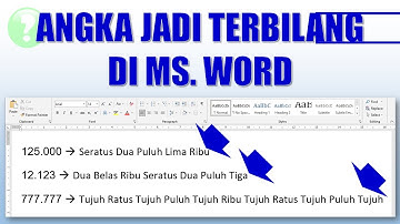 Cara Mengubah Angka Jadi Terbilang di Ms Word