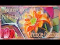 Painting with Watercolors - Orange Cosmos Flower