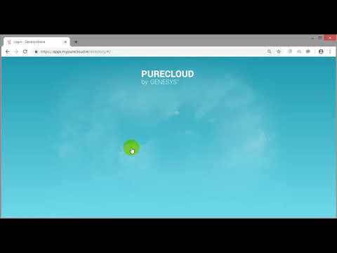 1 PureCloud Agent Desktop login   video1