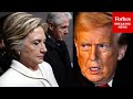 WATCH: Trump Reacts Publicly To Bill And Hillary Clinton Testifying About Epstein