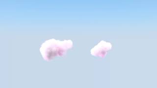 3D Clouds - Blender Simple Test Animation - Wolken