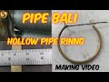 Hollow pipe ear rings, Pipe bali designs, How to make gold hollow pipe rings, Pipe ring designs