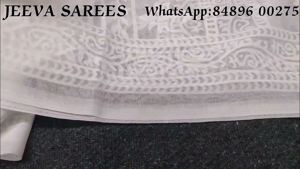 White Garden Vareli Saree ❤️ (11.01.26)