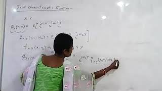 Lecture 78: joint characteristic function