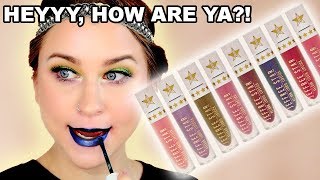Jeffree Star Holiday 2018 Velour Liquid Lipstick Try On + Review| ALL 8 SHADES! | Beauty Banter