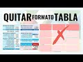 📋 Quitar formato de tabla en Excel  [Tutorial 2024]