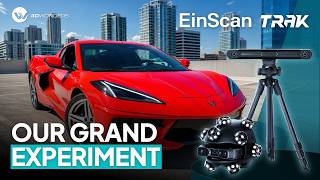 Can the new SHINING 3D EinScan Trak scan a sports car in direct sunlight