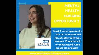 Mental health nursing opportunities at Oxford Health's Meadow Unit PICU
