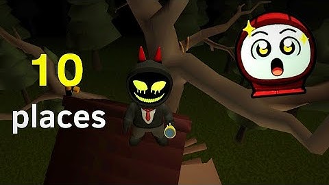 10 secret places to climb on the forest map | Online imposter 3D 