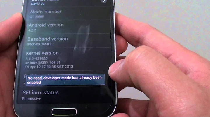 Samsung Galaxy S4: How to Enable Developer Options