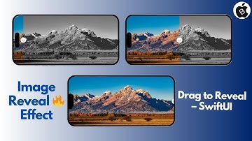 SwiftUI Interactive Reveal Effect (Before ↔️ After) with GeometryReader, DragGesture