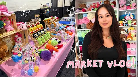 my first crochet market vlog of 2025! come to the market with me | market prep, vlog & sales info!