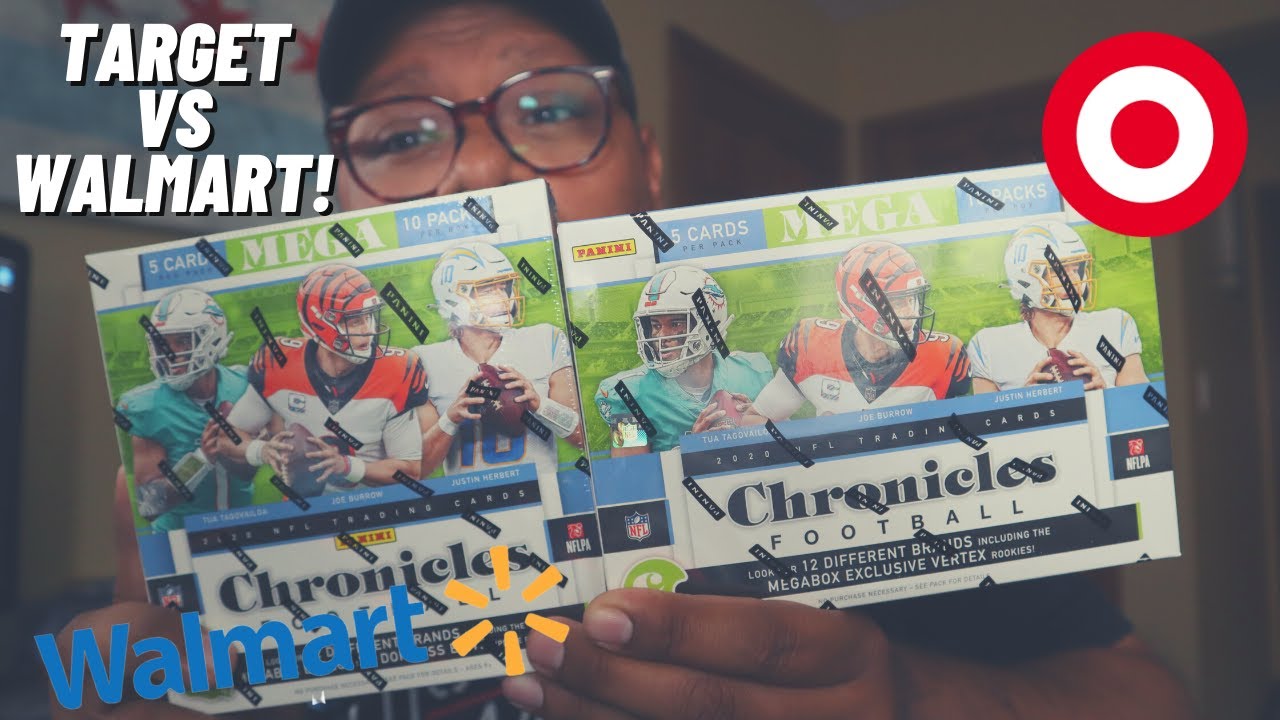 Retail Review: 2020 Panini Chronicles Football Mega Boxes (TARGET & WALMART) *GIVEAWAY*