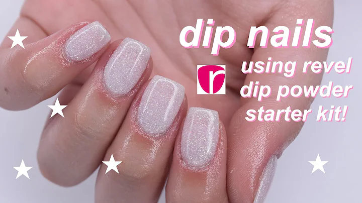 revel nail dip powder starter kit review + first i...
