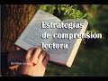 Estrategias de comprensión de lectura: ejercicio con reactivos