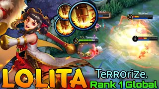 Super Tank Lolita MVP Gameplay! - Top 1 Global Lolita by Teʀʀᴏriᴢe. - Mobile Legends