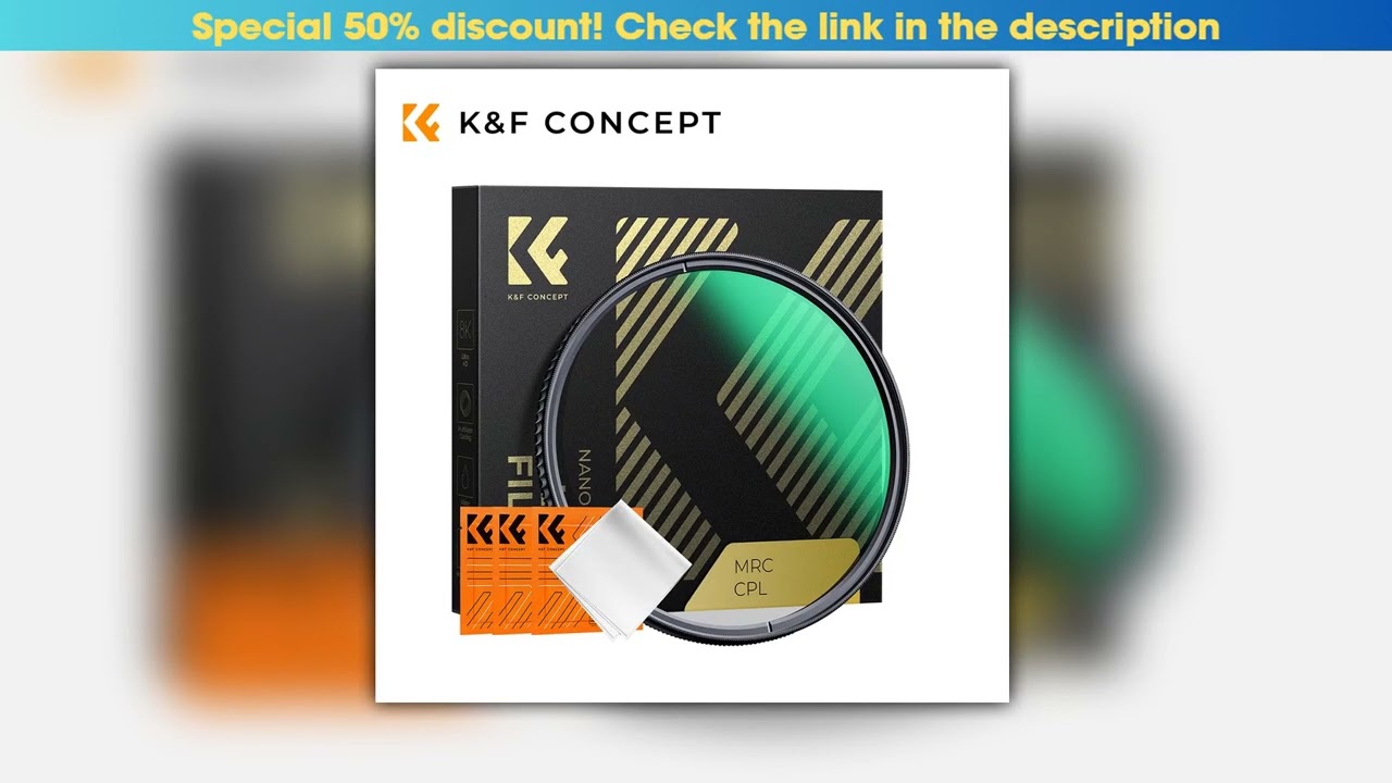 KF Concept NanoX MRC CPL Circular Polarizer Filter Ultra Slim 28Layer Coatings 4952586772778295mm