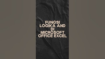 FUNGSI LOGIKA AND DI MICROSOFT OFFICE EXCEL #excel #exceltips #exceltutorial