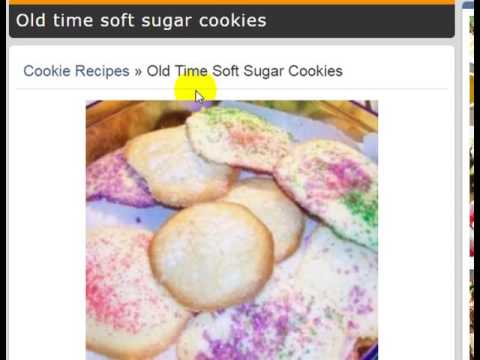 Cookie recipes » Old Time Soft Sugar Cookies - Recipep